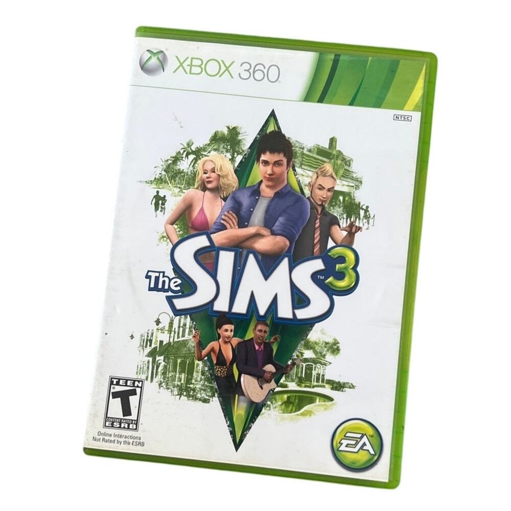 Sim 3 Microsoft XBox 360 Complete with Inserts, Case, Manual (Read Desc.)